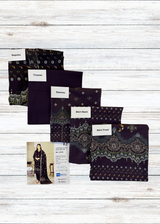 Dark Purple Slub Lawn 3pc Suit