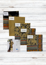 Skin Brown Slub Lawn 3pc Suit