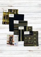 Black Elegant Slub Lawn 3pc Suit