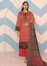 Pink Elegant Airjet Lawn 3pc Suit