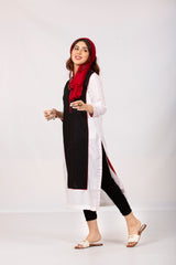 Styled Black & White Kurta