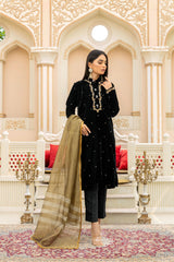 Opulent Black Velvet Occasion Suit