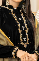 Opulent Black Velvet Occasion Suit