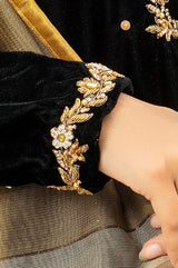 Opulent Black Velvet Occasion Suit