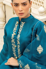 Zinc Organza Embellished Suit