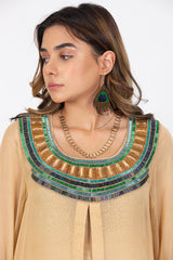 Georgette Chiffon Fabric Skin Suit in Egyptian Theme