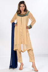 Georgette Chiffon Fabric Skin Suit in Egyptian Theme