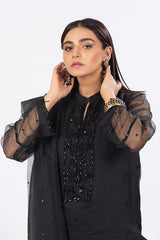 Black Organza Suit with Dupatta