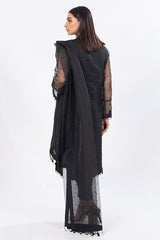 Black Organza Suit with Dupatta