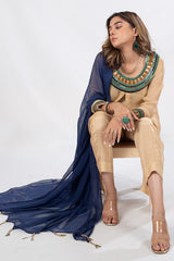 Georgette Chiffon Fabric Skin Suit in Egyptian Theme