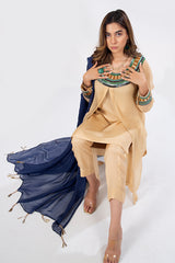 Georgette Chiffon Fabric Skin Suit in Egyptian Theme