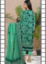 Turquoise Airjet Lawn 3pc Suit