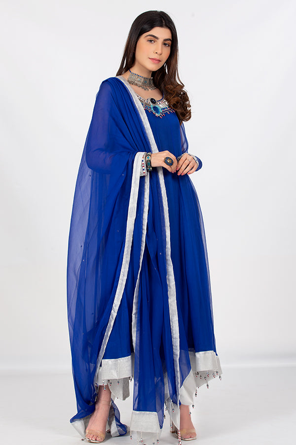 Blue Frock in Egyptian Theme